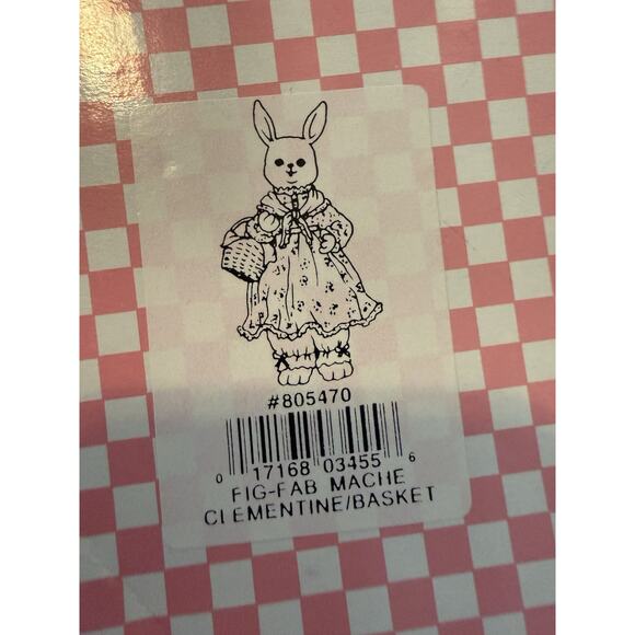 Potpourri Press Happy Hollow Bunny Pair Clementine Hezekiah 1992 w Boxes - Picture 11 of 11